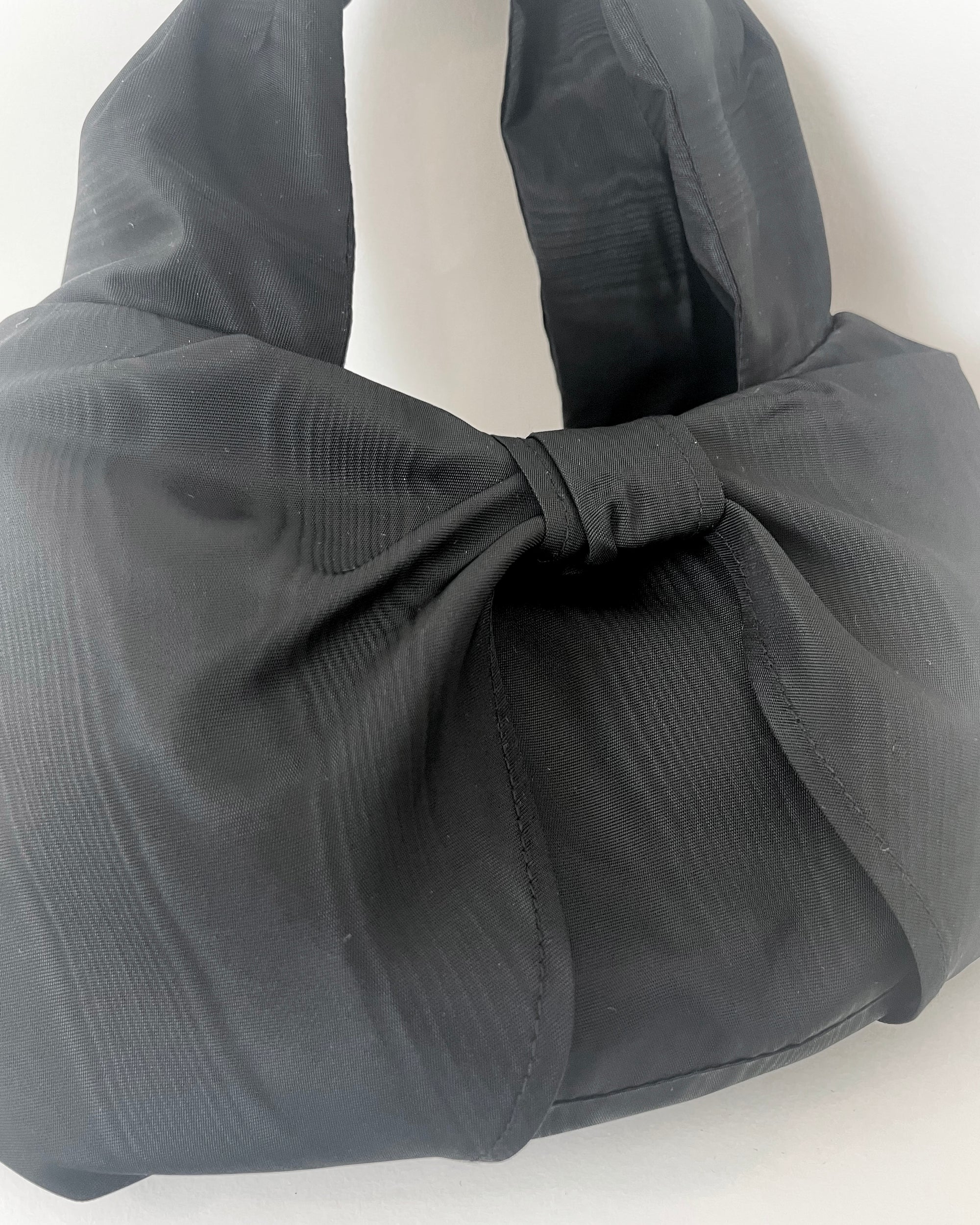 Mini Bow Bag - Black Moire